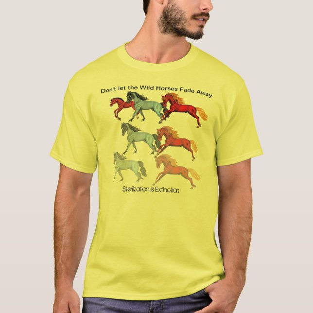 Fading Wild Horses T-Shirt (Front)