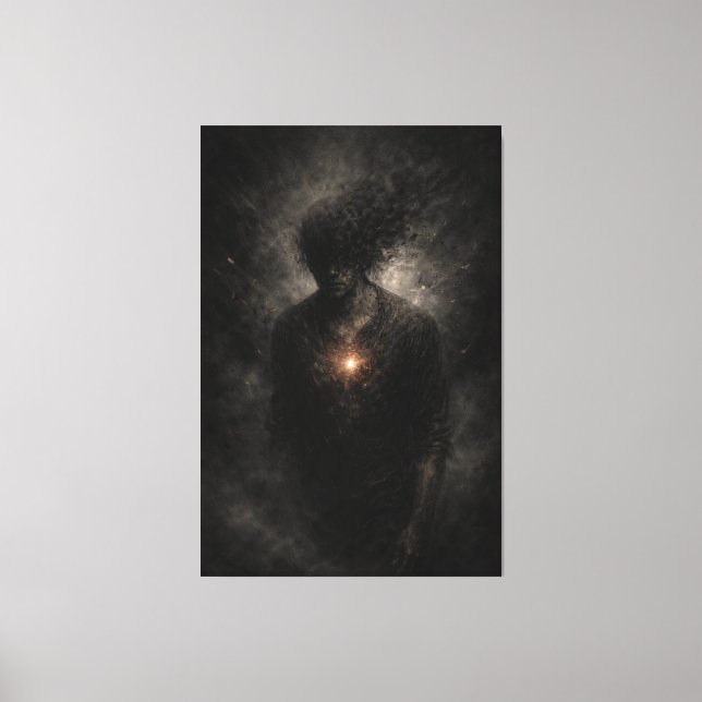 Fading Within – Silent Resistance Canvas Print (Front)