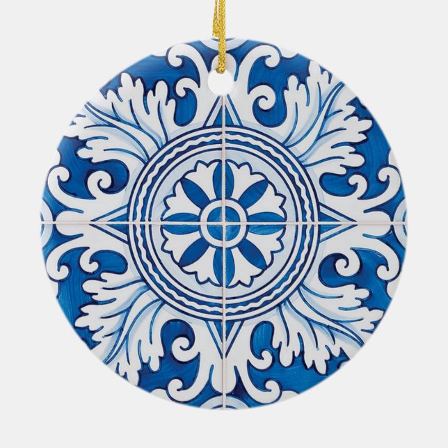 Fado, Portuguese folk music Ceramic Tree Decoration (Back)