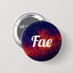 Fae Customisable Galaxy Identity 6 Cm Round Badge