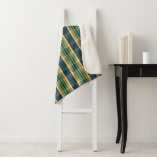 Fae Plaid FF Sherpa Blanket
