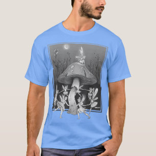 Faecore Fairy Cottagecore Mushroom Fairycore Moon T-Shirt