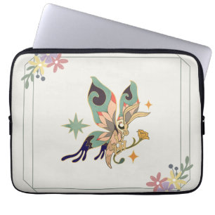 Faecore Graphic Art, Beige Fairy Butterfly Laptop Sleeve