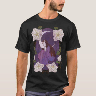 Faerie Fairy Over The Moon Asleep Cute Midnight De T-Shirt