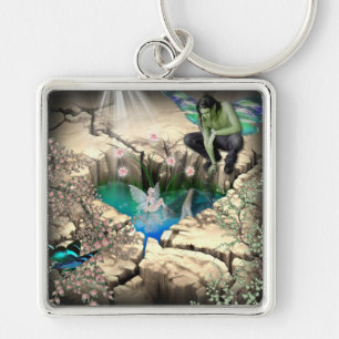 Faerie in Elven Pond Key Ring