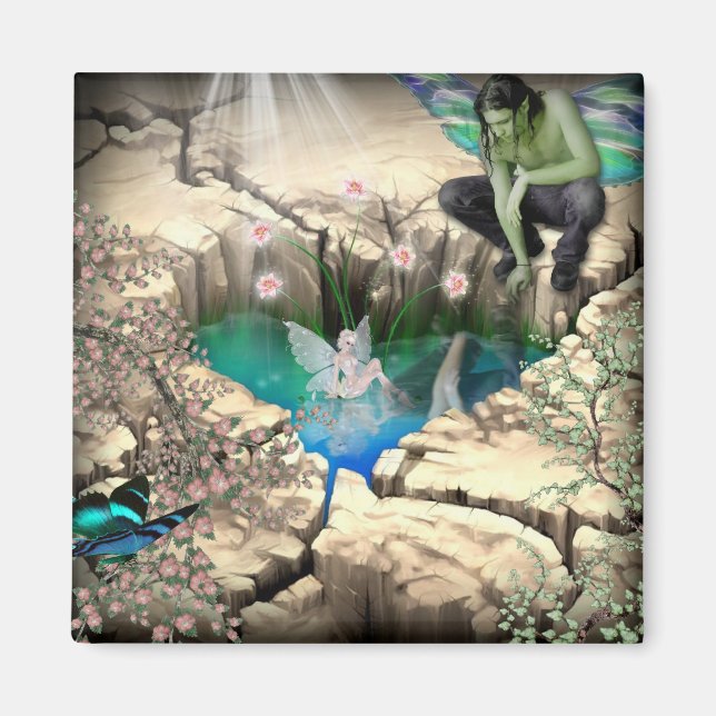 Faerie in Elven Pond Magnet (Front)