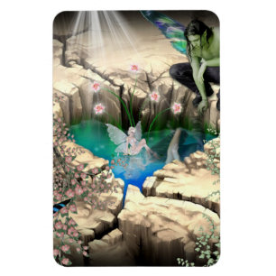 Faerie in Elven Pond Magnet