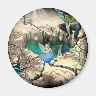 Faerie in Elven Pond Magnet
