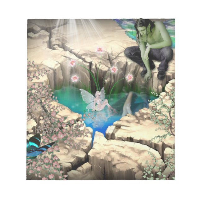 Faerie in Elven Pond Notepad (Front)