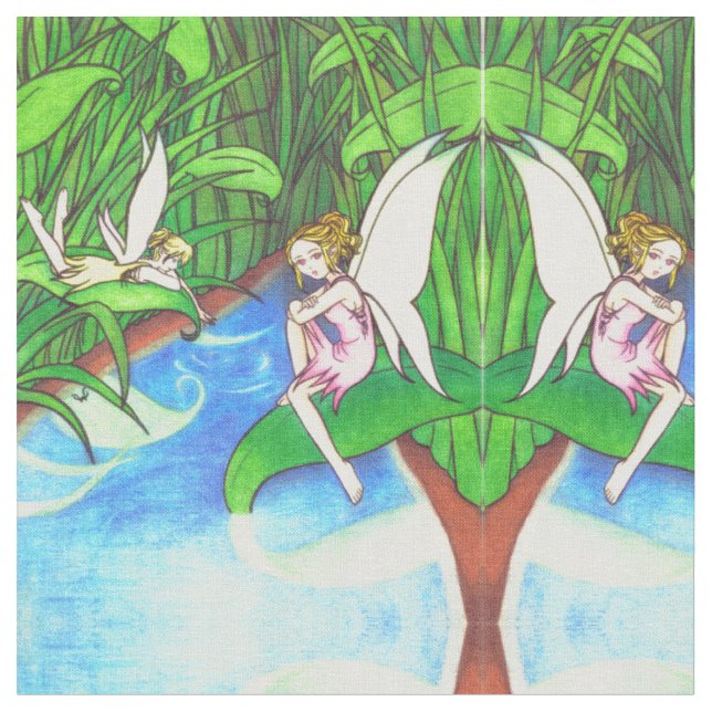 Faerie Tale (Mirrored) Fabric (Close Up)