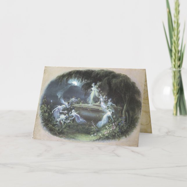 Faeries Dancing in the Moonlight Card (Front)