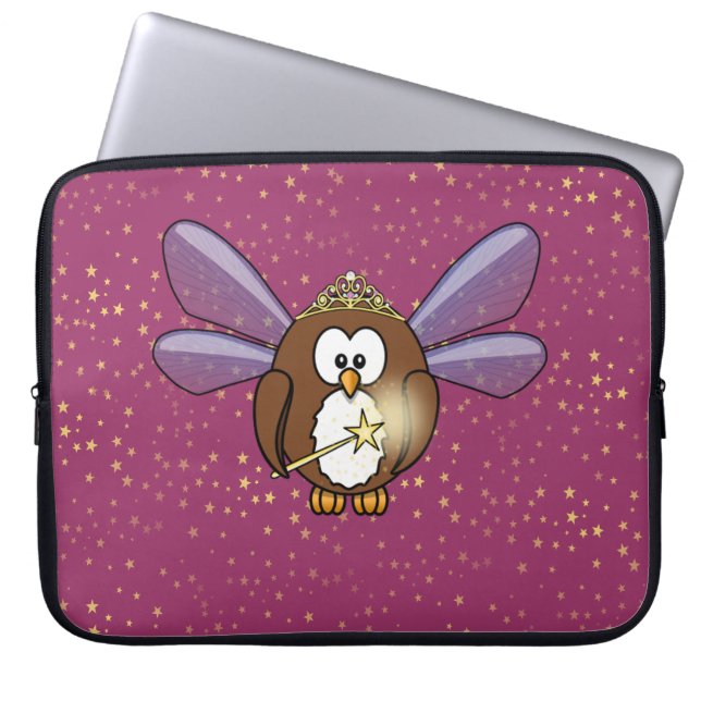 faery owl laptop sleeve (Front)