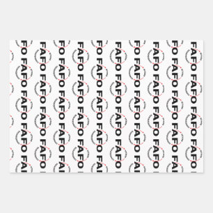 FAFO Actions Have Consequences Wrapping Paper Sheet