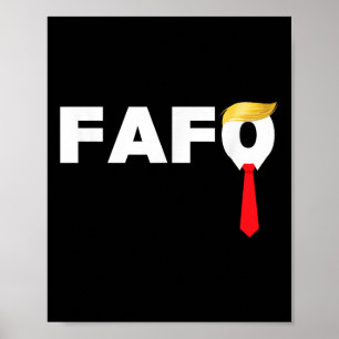 Fafo F Around Find Out Trump Guilty Af Funny Anti- Poster
