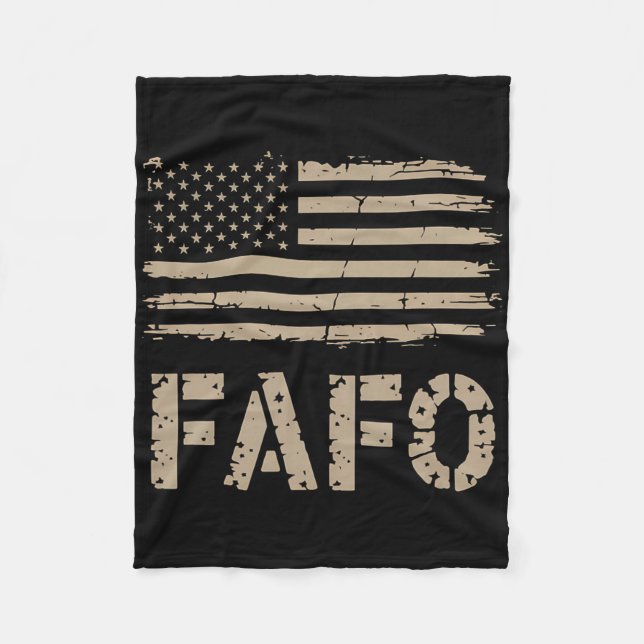 Fafo Flag  Fleece Blanket (Front)