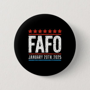 Fafo January 20, 2025 Us Presidential Inauguration 6 Cm Round Badge