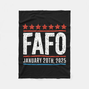 Fafo January 20, 2025 Us Presidential Inauguration Fleece Blanket