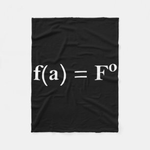 Fafo Math Equation Funny Novelty Math Teacher Nerd Fleece Blanket