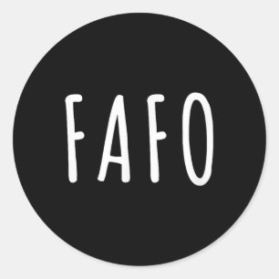 Fafo Trump, Donald Trump Fafo  Classic Round Sticker