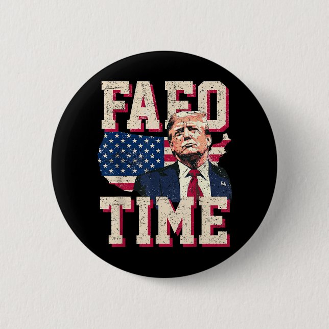 Fafo Trump Flag Funny  6 Cm Round Badge (Front)