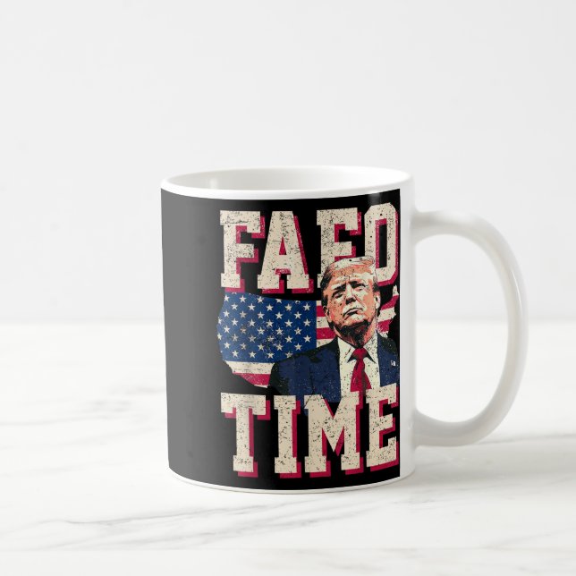 Fafo Trump Flag Funny  Coffee Mug (Right)