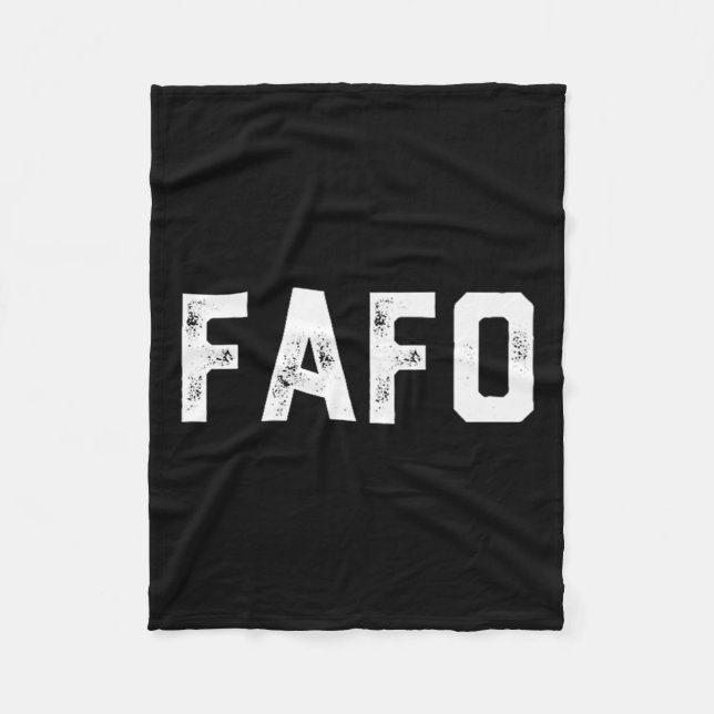 Fafo Trump Premium  Fleece Blanket (Front)