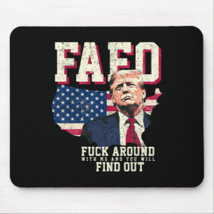 Fafo Trump Us American Map Flag Mouse Pad