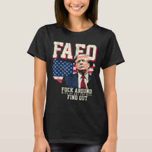 Fafo Trump Us American Map Flag T-Shirt