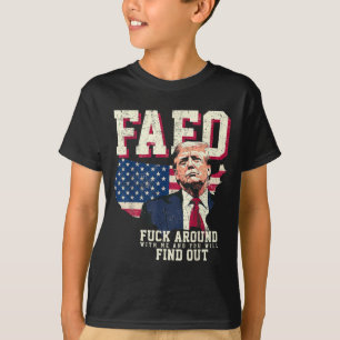 Fafo Trump Us American Map Flag T-Shirt