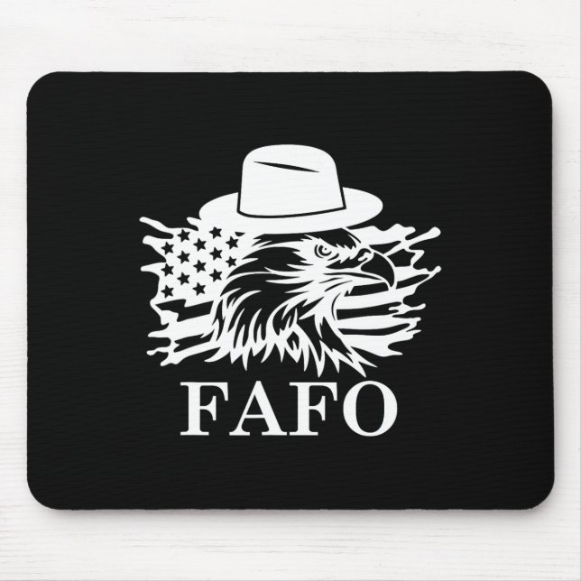 Fafo Trump Us Flag  Mouse Pad (Front)