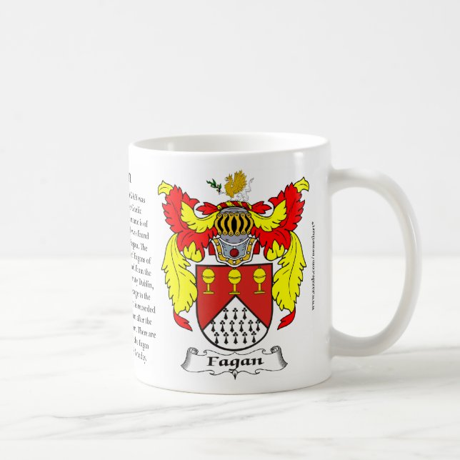 Fagan Family Coat of Arms Coffee Mug (Right)