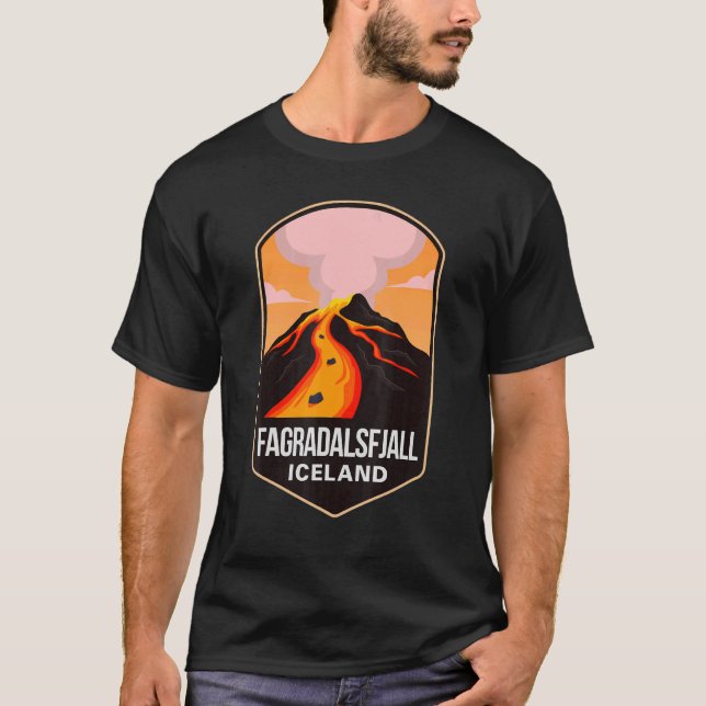 Fagradalsfjall 2022 Mountain Volcano Erupted Icela T-Shirt (Front)