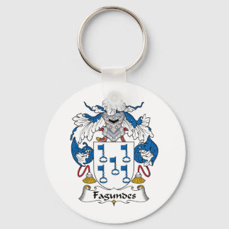 Fagundes Family Crest Key Ring