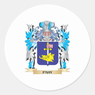 Fahy Coat of Arms - Family Crest Classic Round Sticker