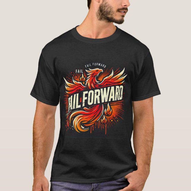 Fail Forward Success BLACK T-Shirt (Front)