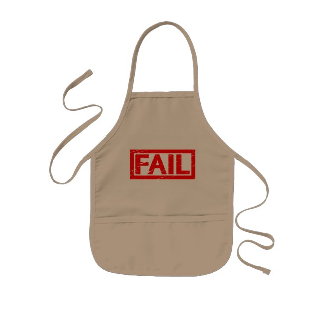 Fail Stamp Kids Apron (Front)