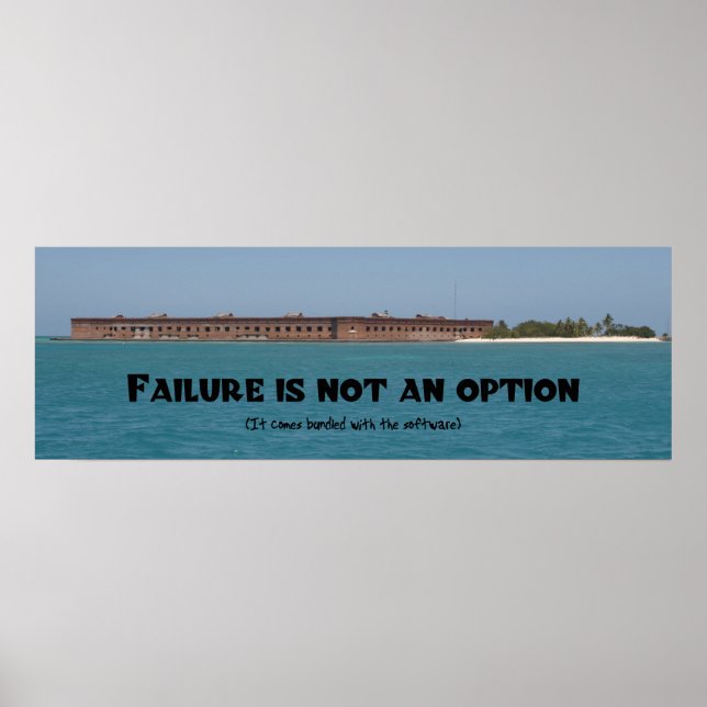 Failure is not an option poster (Front)