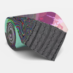 Failure to Load Dark Glitch Art Abstract Grid Tie