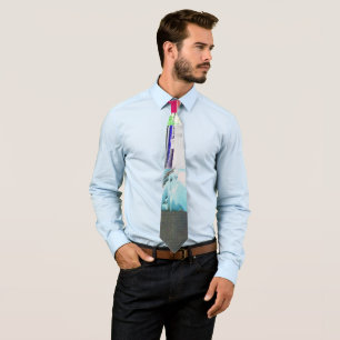 Failure to Load Dark Glitch Art Abstract Grid Tie
