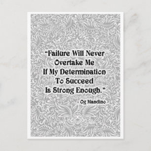 Failure Will Never Overtake - Positive Quote´s Postcard