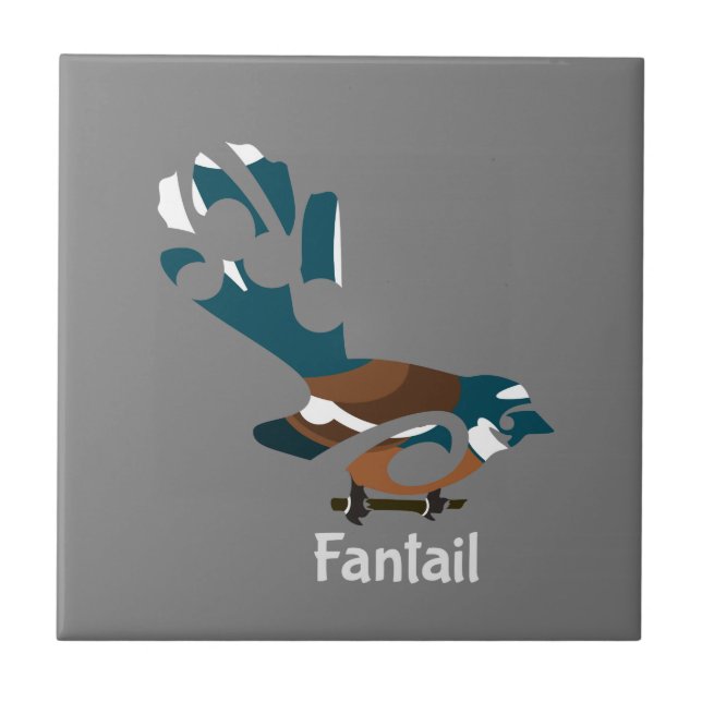 Faintail Piwakawaka Tile (Front)