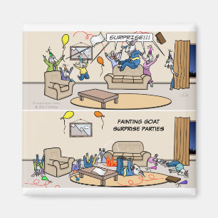 Fainting Goat Surprise Parties Magnet