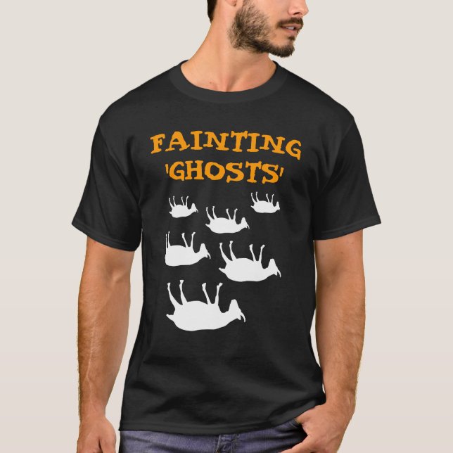 Fainting Goats Halloween T-Shirt (Front)