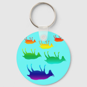 Fainting Goats Key Ring