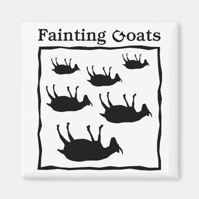 Fainting Goats Magnet (Front)