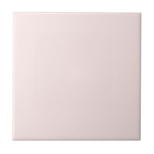 Faintly Pink Solid Light Scratch Ceramic Tile (Front)