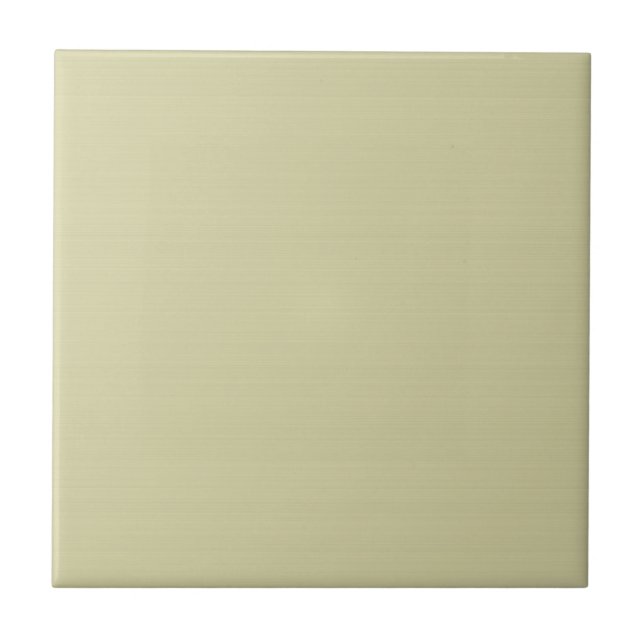 Faintly Striated Solid Sage Ceramic Tile (Front)