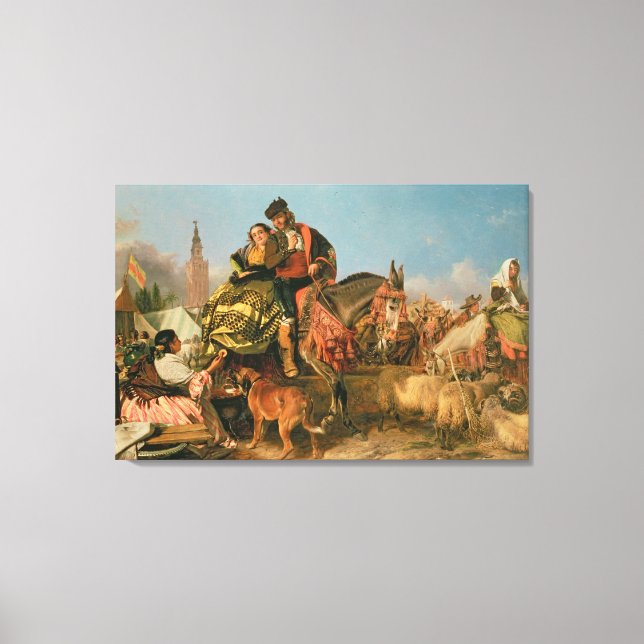 Fair at Seville Canvas Print (Front)