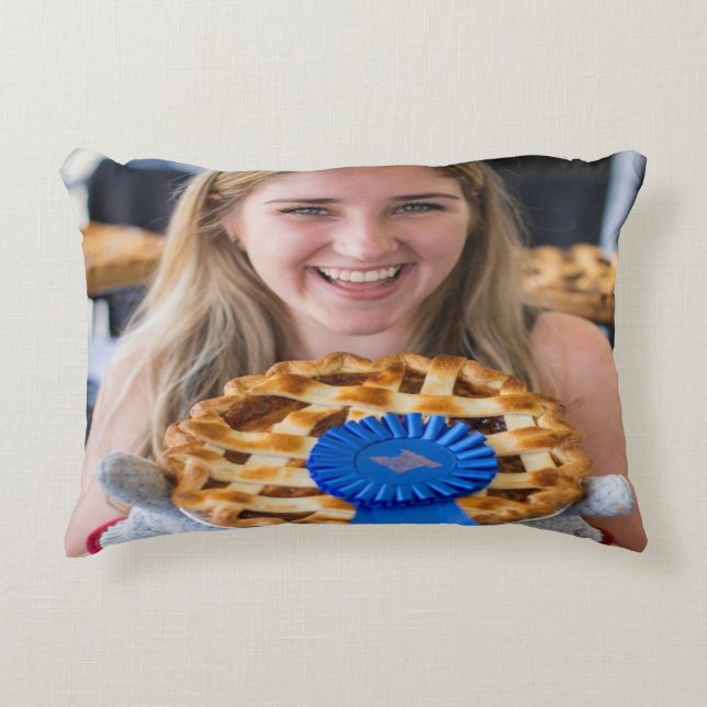 Fair Baking Contest Photo Customize Decorative Cushion (Front)