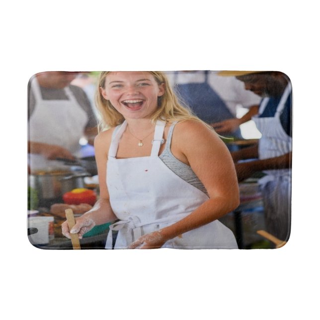 Fair Cook Off Photo Customize Bath Mat (Front)